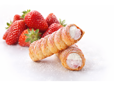 ＜赤福 五十鈴茶屋＞ 高島屋大阪店、開店1周年記念「いちごコルネ和三盆クリーム」を期間限定販売