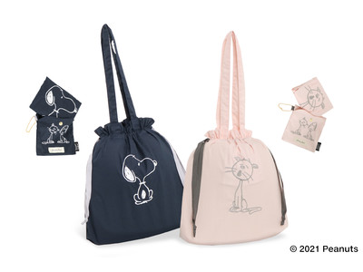 ジュエルナローズから、スヌーピー＆ファーロンのエコバッグとしても使えるパッカブルトート第２弾が発売
