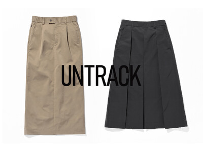 「UNTRACK」ブランド初のスカートアイテムを、直営店「UNTRACK Harajuku」にて先行販売