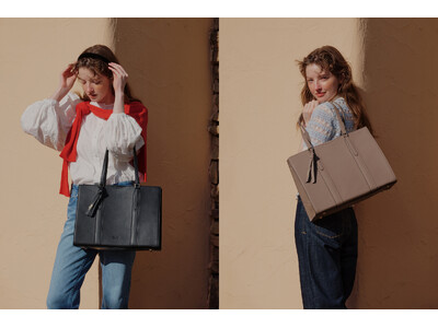 「Jewelna Rose」より、機能性と上質感を兼ね備えた本革レザートート「フィンリー・レザートート」がデビュー