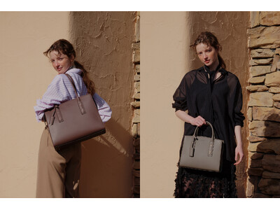 「Jewelna Rose」より、スタイルやシーンに合わせてバッグの使い方を変えられる着脱式ポーチ付きト...