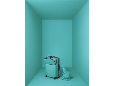 プロテカ、移動時に荷物の出し入れがしやすいスーツケース　新色ピーコックブルー発売