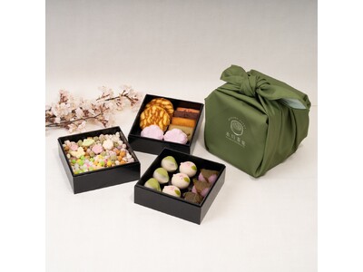 【季節限定】春の訪れを五感で味わう、三段仕立ての贅沢和菓子『氷川季菓 ～花の宴～』新発売