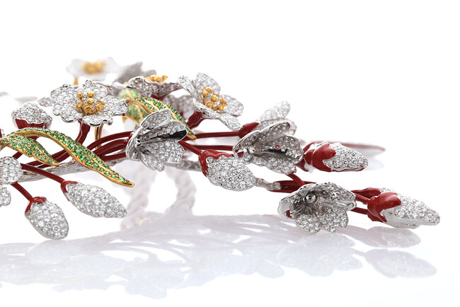 大倉堂、銀座・和光本店にて特別展示「静謐さをかたちに」日本の美意識を表現したハイジュエリーコレクションを紹介