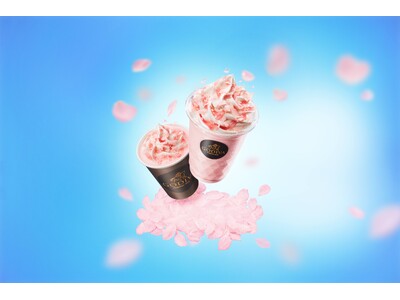 ホワイトチョコレートベースのチョコレートドリンクに桜あん！「ショコリキサー さくら満開」「ホットショコリ...