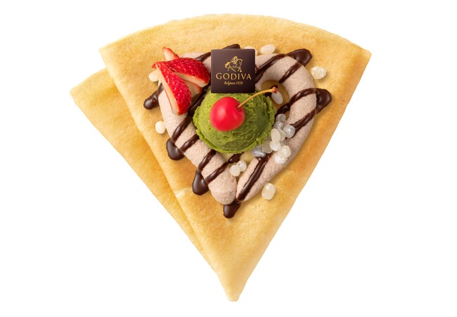 GODIVA dessertから和の風味とチョコレートの味わいがマッチした季節限定のクレープ発売！「クレープ クリームあんみつ」