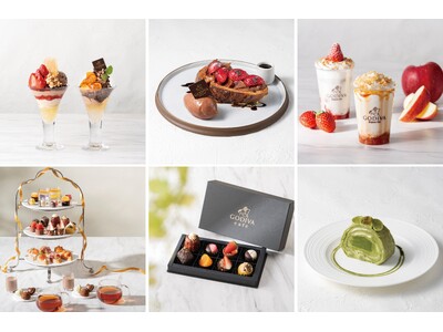 GODIVA cafeから、旬の苺や、石川県能登の「ころ柿」を使ったパフェなど、期間限定スイーツを発売 冬のシーズナルメニュー ＆ アフタヌーンティーセット新メニュー ＆ 日比谷限定クレープロール