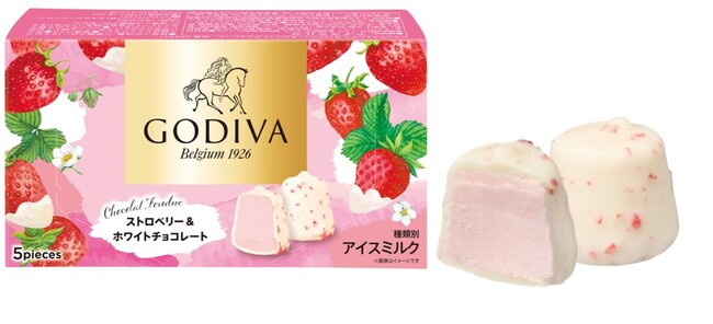 ストロベリーの程よい酸味とホワイトチョコレートが織りなす贅沢な味わいゴディバのひと口アイス「ショコラフォンデュ ストロベリー＆ホワイトチョコレート」