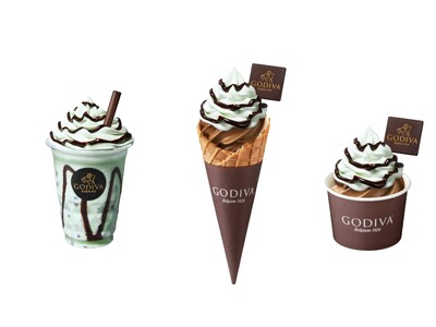 【GODIVA】ゴディバがチョコミントフェス開催？！ 「チョコレート ミント ショコリキサー」、「ソフトクリーム チョコレート ミント」