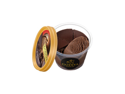 ゴディバ特製のパリッとしたチョコレートを贅沢にコーティング！　ゴディバ カップアイス「ダーク チョコレート」、「ダブルベリー チーズケーキ」登場