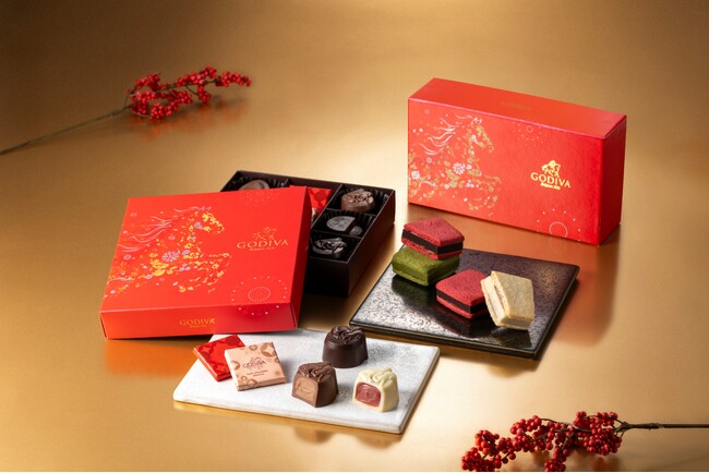 2026年の干支「午」をデザインした特別なコレクション! 「ゴディバ ニューイヤー コレクション」