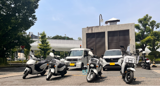 中日新聞社でEVバイク試乗会を開催