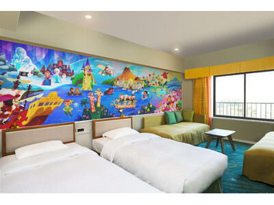 「東京ディズニーセレブレーションホテル(R)：ディスカバー」開業以来、初めて客室アートがリニューアル