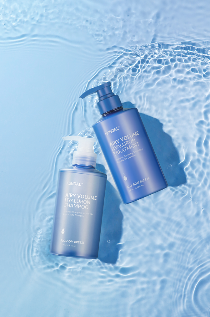 【KUNDAL】頭皮と髪に水分チャージでうるぷるツヤ髪へ！KUNDALの新シリーズのヘアケア「エアリーボリュームヒアルロンシャンプー＆トリートメント」が4月19日よりロフトにて先行発売開始！