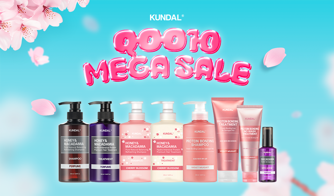 韓国オリーブヤングで大人気ブランド「KUNDAL(クンダル)」がQoo10「メガ割」に参加！人気商品が最大67％オフの大特価セールを実施！