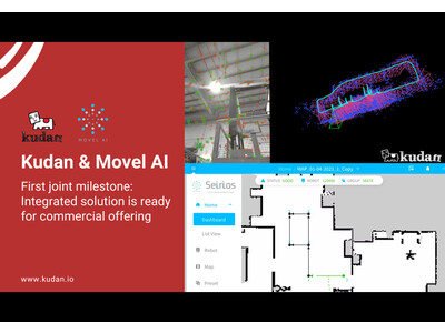 Kudanの戦略的パートナーのMovel AI、Kudan SLAMを用いた自律移動ロボット向け統合ソリューションの商用提供開始