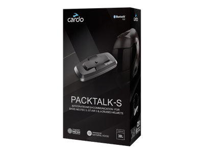 バイク用インカム プレミアムブランド「Cardo」ヘルメット一体型、PACKTALK-Sを発売