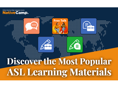【NativeCamp ASL /アメリカ手話】American Sign Language Learning Material Rankings Released /手話人気教材ランキングを公開