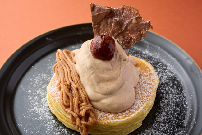【食堂カフェpotto】“ほっくり×芳醇な秋味”期間限定パンケーキを販売開始-渋皮栗×カシス／南瓜×ほうじ茶（10/1-11/30）