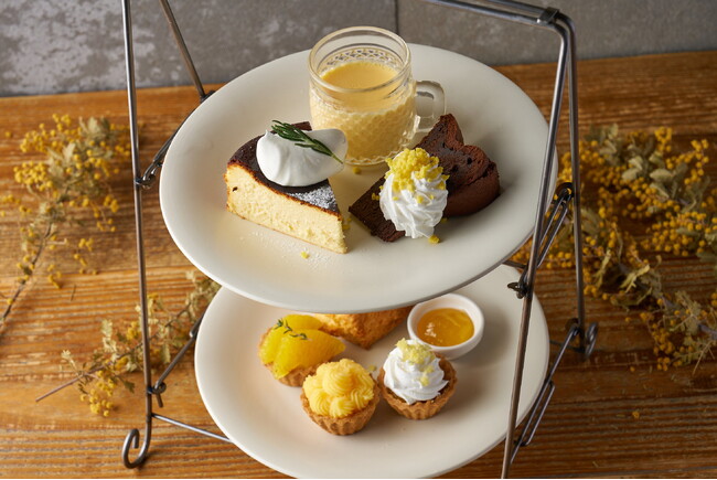 【食堂カフェpotto】3月8日国際女性デーに“ミモザのご褒美”。農業女子PJ×食堂カフェpottoで期間限定フェアを大阪4店舗で開催（3/1～3/20）