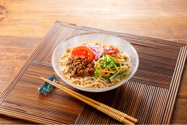 和・洋・中が融合した新感覚の冷たい麺！「ピリ辛クリーミー 胡麻香る豆乳担々そば」が登場！