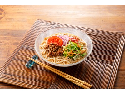 和・洋・中が融合した新感覚の冷たい麺！「ピリ辛クリーミー 胡麻香る豆乳担々そば」が登場！