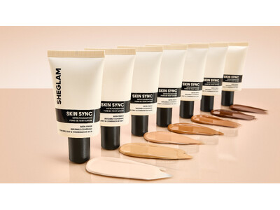SHEGLAMから、冬の乾燥肌にも使いやすいリキッドファンデーション「Skin Sync Satin F...