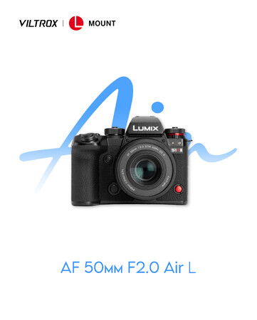 Viltrox AIR�V���[�Y�V���i Viltrox AF 50mm F2.0 AIR L�@Mount �V�����̂��m�点