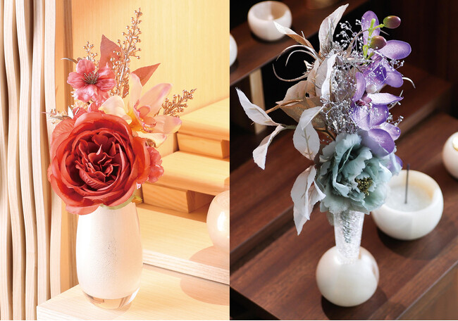 【お盆の新定番】暑い夏でもお手入れ不要でずっとキレイ。枯れないお供え花「メモリアルフラワー」が大活躍！
