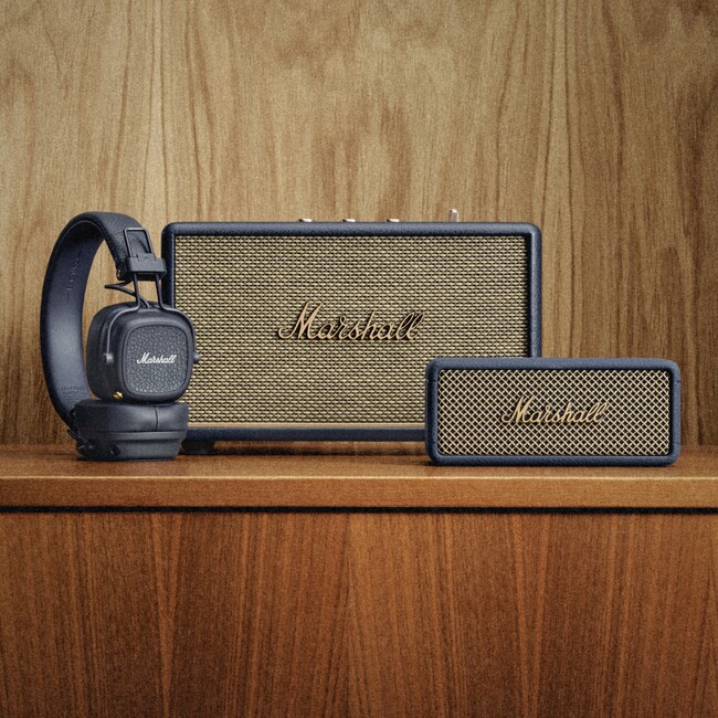 プレスリリース「Marshall、大人気のヘッドフォンとスピーカーシリーズより新色「Midnight Blue」が新発売」のイメージ画像