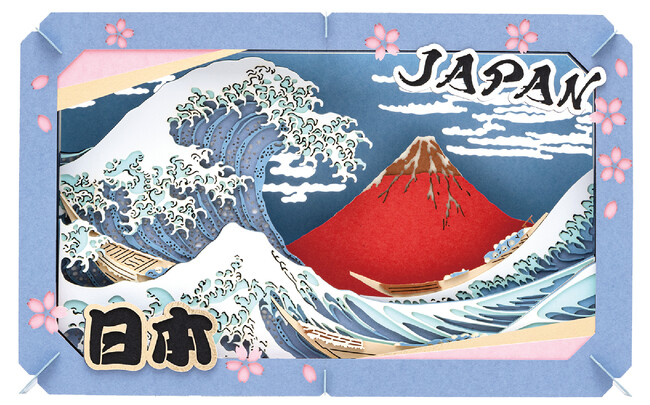 プレスリリース「北斎のダイナミズム、京都の優美　細部まで楽しむ和の立体アート「ペーパーシアター　『北斎』『京都』」発売」のイメージ画像
