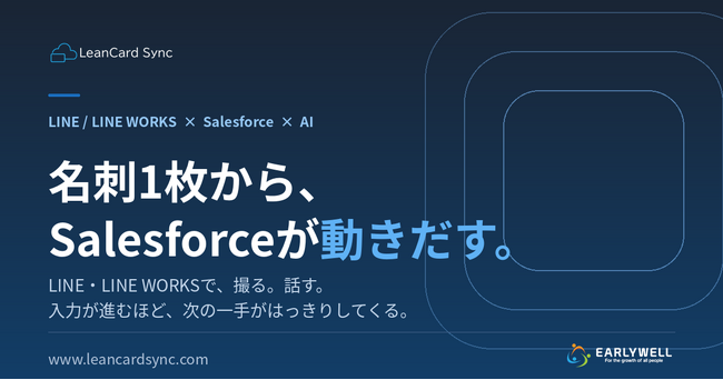LINE WORKS×Salesforce連携「LeanCard Sync」がWorkプラン提供開始