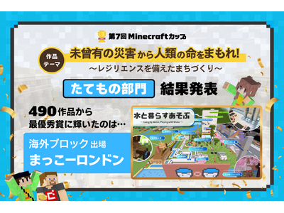 第7回Minecraftカップたてもの部門結果発表！490作品から最優秀賞に輝いたのは、海外ブロック出場...