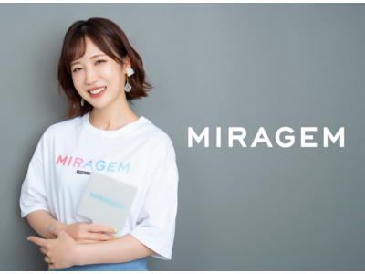 「コスメヲタちゃんねるサラ」のブランド「MIRAGEM」新商品「パールハンドミラーSQ」「オーバーサイズグラデーションロゴTシャツ」発売開始！