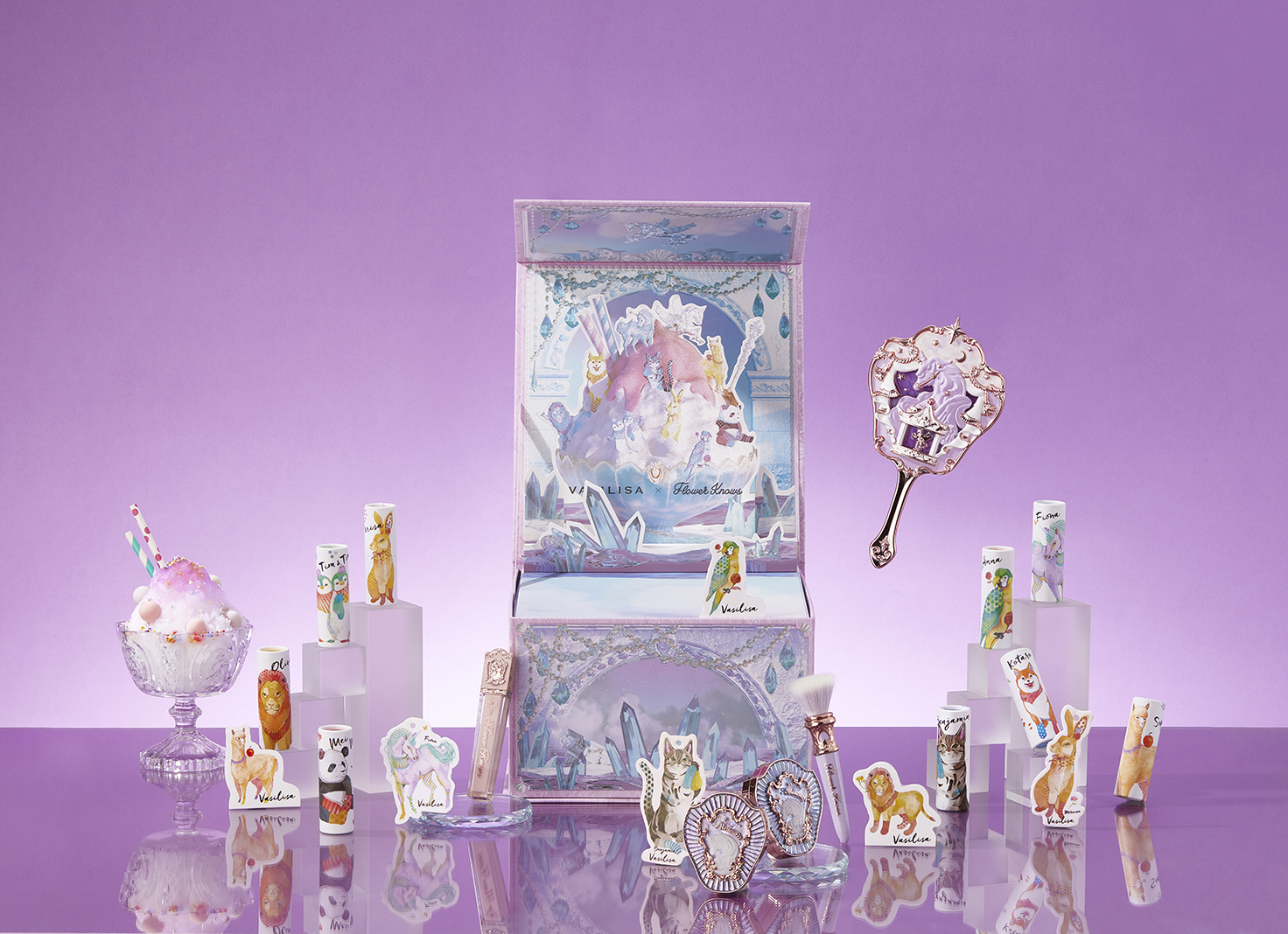 日本のフレグランスブランドVASILISAと中国のメイクアップブランドFlowerKnowsが共同で「Sweet Summer」のギフトボックスが実現。