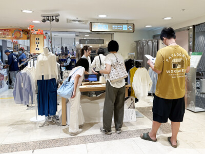 遠州織物ブランドHUISが台湾・遠東SOGO台北忠孝館「日本展」に出展中