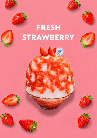 「一切加熱しない」生いちごかき氷を数量限定で発売。旬の果実をそのまま味わう新作「生いちご ～マスカルポーネエスプーマ仕立て～」