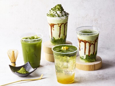 「天ぷらまきの」“初”のテイクアウトドリンクが梅田店限定で登場！蔵出し宇治抹茶を使用した本格抹茶のドリンク全4種を6月11日（水）より期間限定で販売開始