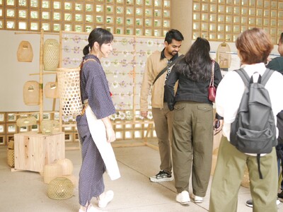 鎌倉の竹と光が織りなす空間アート　鎌倉大仏殿高徳院「慈善茶会」に竹のフォトスポットを設営── 地域の竹を、地域の手で。空間の地産地消、鎌倉から。