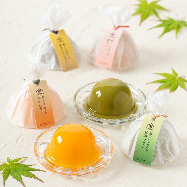 久世福商店の涼菓で涼やかに。素材のおいしさを楽しむ”無殺菌製法”でつくった「絹ごしなめらかプリン・ゼリー」新発売！