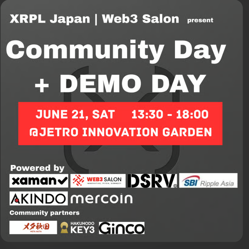 XRPL Japan Community Day + DEMO DAY by Web3 Salon
