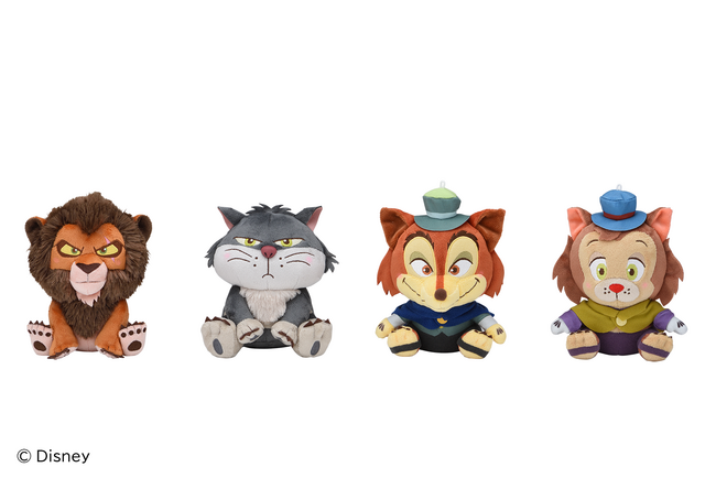 ディズニー作品で大人気！“ヴィランズ”のかわいい表情に注目！ 「ディズニーキャラクター 赤いほっぺ ぬいぐるみ」がナムコ限定で登場　2025年9月12日(金)より順次展開開始！