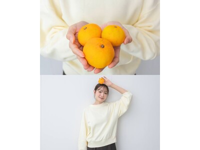 福岡発サステナブルブランド「rrrrrrrrr」、みかんの果皮と剪定した枝葉で染めた新作スウェットを、2026年1月8日（木）オンラインストアにて販売開始。