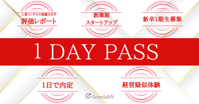 就活の早期化の不を解消する！1日で内定と自己理解が手に入る新しいカタチの新卒選考イベント「1DAY PASS」を開催