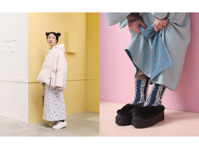 ＜KIMONO by NADESHIKO＞ブランド初の“フード付きの着物インナー”や、洋服にもマッチするアウターの展開がスタート
