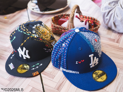 【ニューエラ】刺し子職人のコミュニティ「SASHIKO GALS（サシコギャルズ）」との初コラボレーションキャップ限定18点を抽選販売