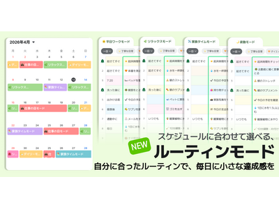 「この機能があるから使い続けられる」- マイルーティンの人気No.1機能「ルーティンモード」が進化、習慣化のあり方が変わる