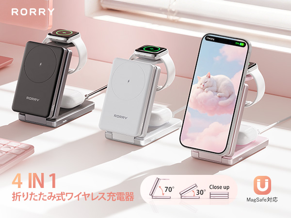 �y�V�F�o��zRORRY�A���E�����o�C���o�b�e���[���ځA4in1 MagSafe�Ή��[�d�X�e�[�V�����wRORRY AuraDock�x����A�V�F�u�s���N�v�𔭔�