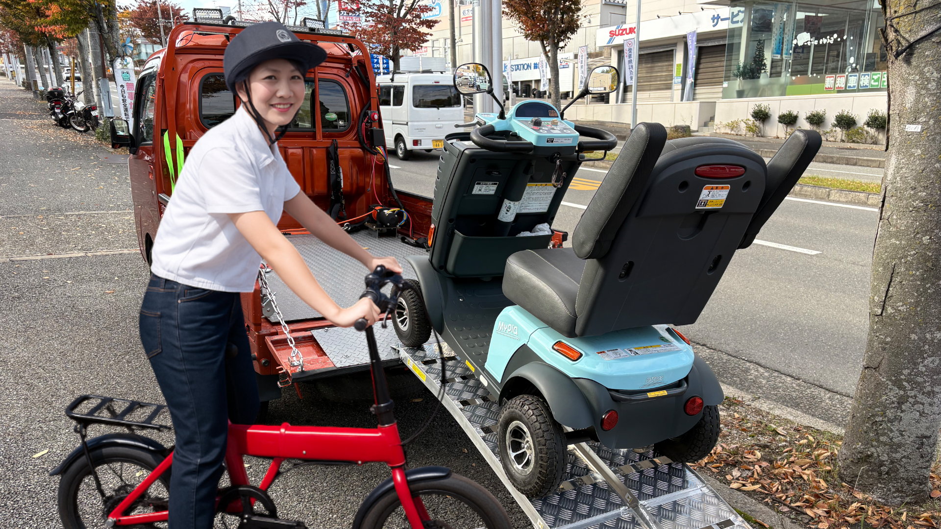 電動キックボード・シニアカーなどのマイクロモビリティーのレッカー11/14（金）よりサービス開始。RESCUE-1