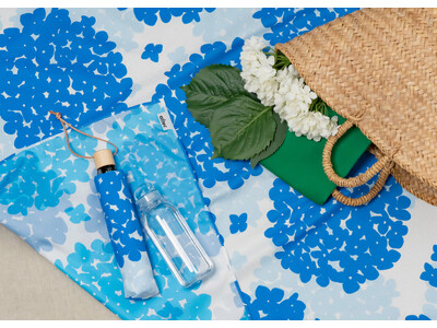 テックワンのテキスタイルブランドalltec（オルテック）に、テキスタイルデザイナー氷室友里デザインの新柄「Reverse AJISAI & HIMAWARI」が登場！